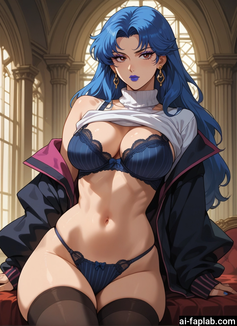 1girl, underwear, breasts, bra, panties, thighhighs · Yamete.gg