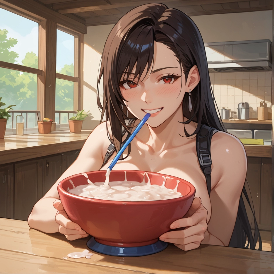 1girl, breasts, long hair, smile, jewelry, earrings · Yamete.gg