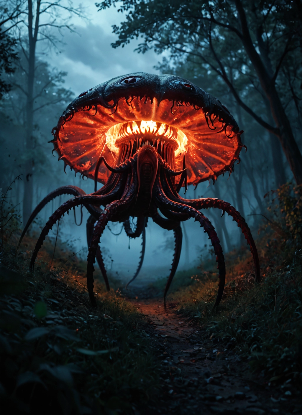 no humans, tree, nature, outdoors, forest, monster