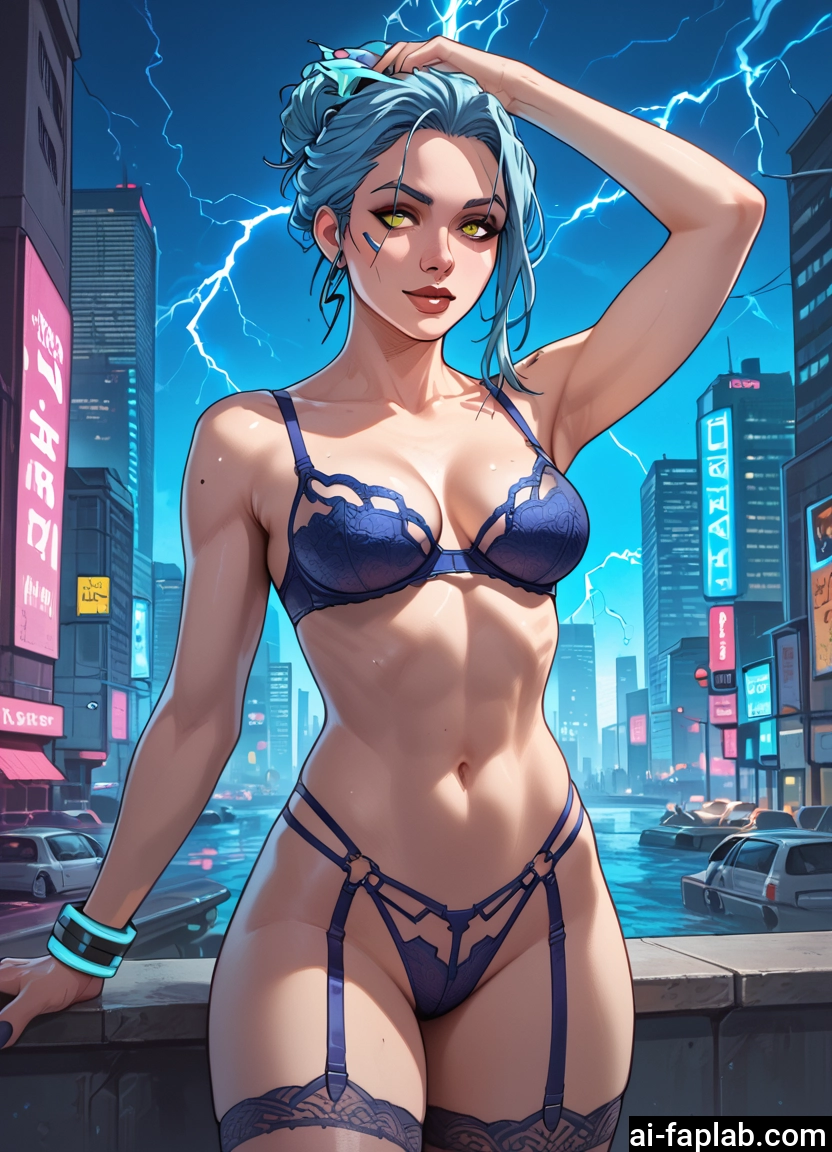 1girl, underwear, bra, breasts, panties, motor vehicle · Yamete.gg