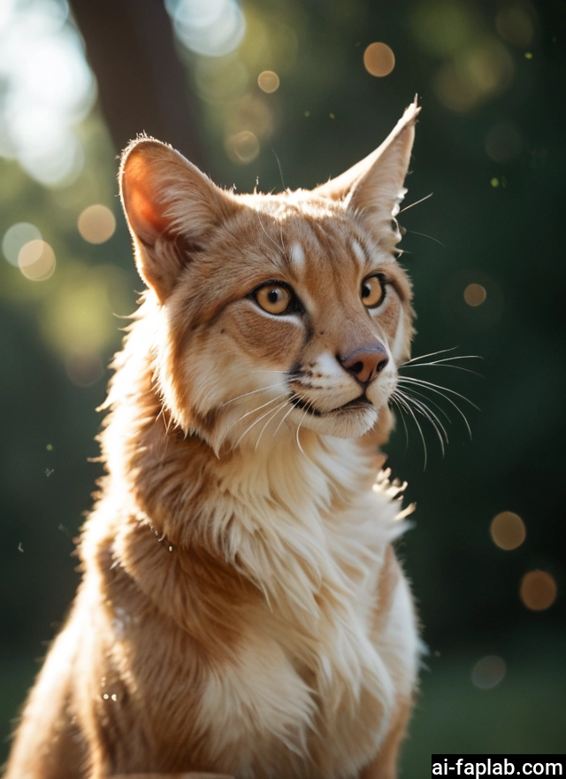 no humans, cat, animal focus, solo, blurry, realistic · Yamete.gg