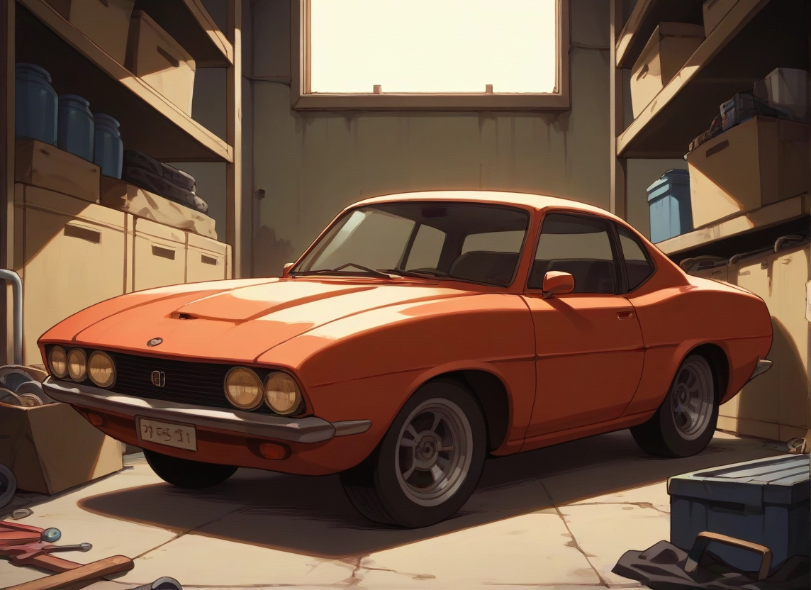 ground vehicle, motor vehicle, car, no humans, vehicle focus, box · Yamete.gg