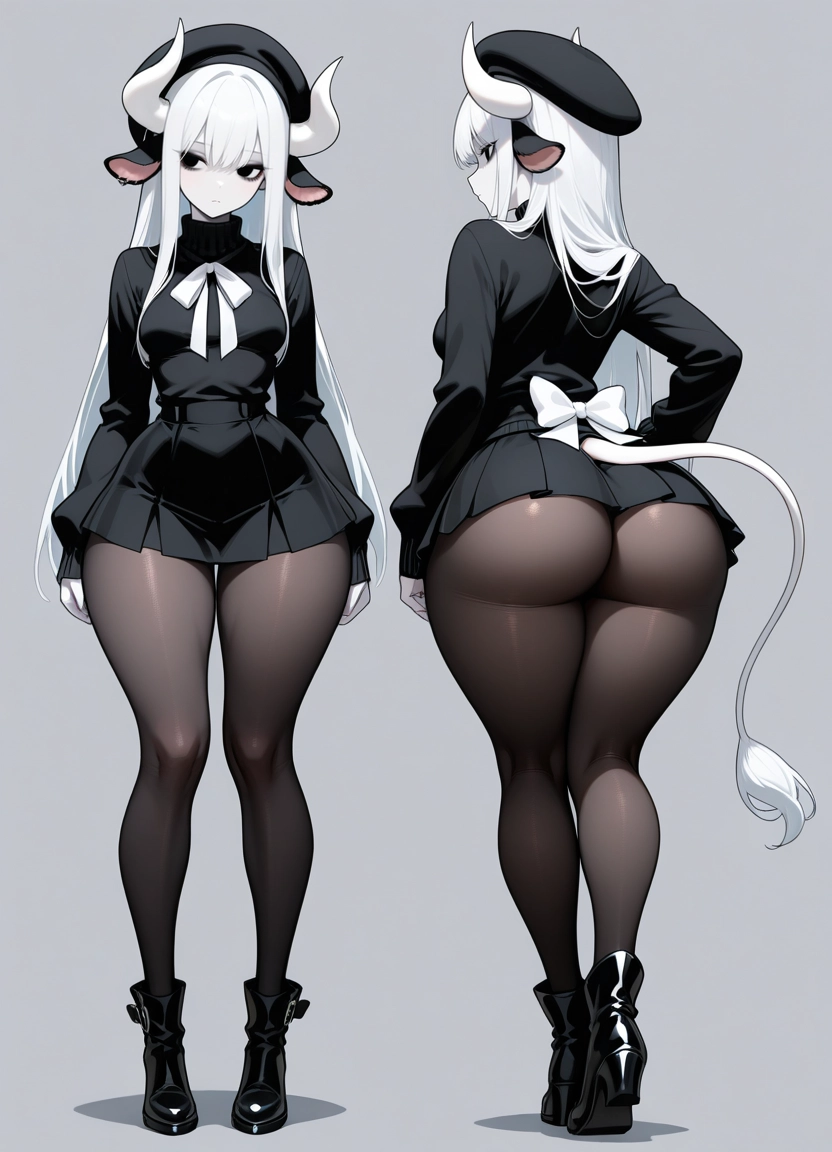 1girl, animal ears, ass, pantyhose, tail, long hair · Yamete.gg