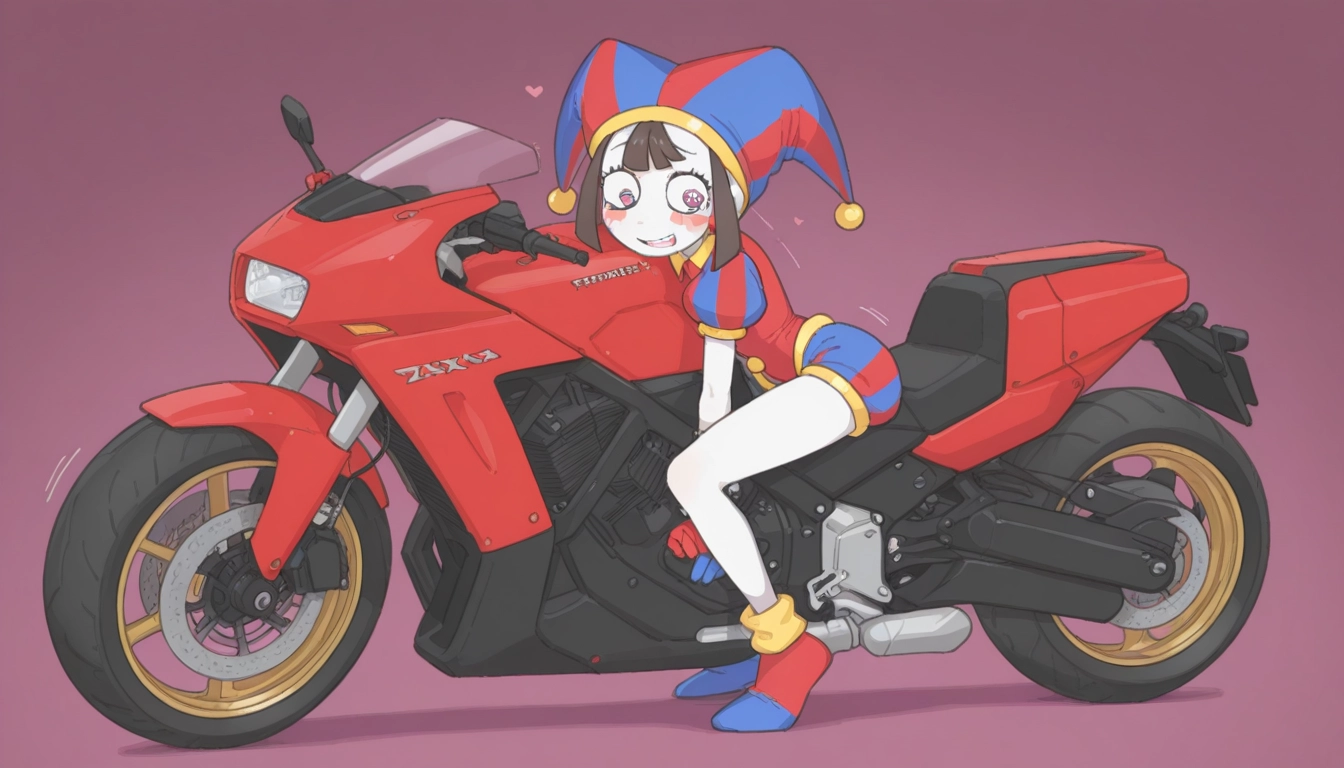 motor vehicle, ground vehicle, 1girl, solo, simple background, hat · Yamete.gg