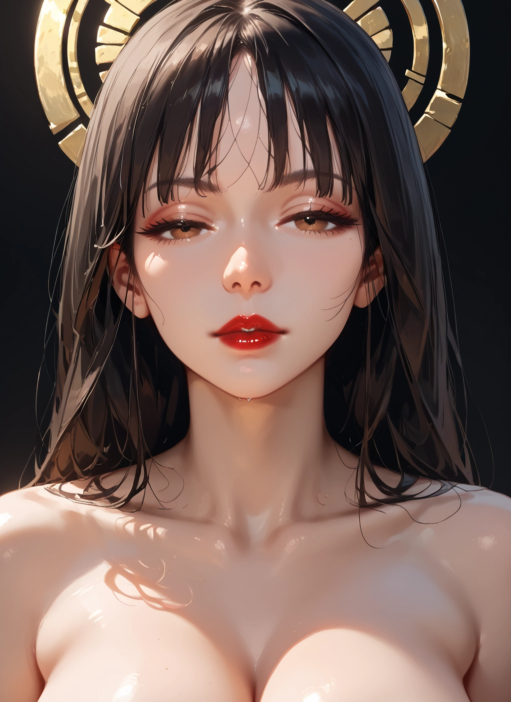 1girl, breasts, solo, looking at viewer, long hair, brown eyes · Yamete.gg