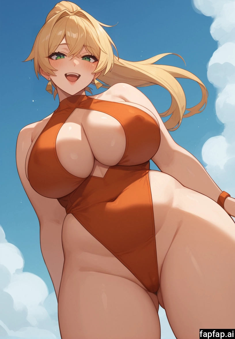 1girl, breasts, blonde hair, solo, large breasts, looking at viewer · Yamete.gg
