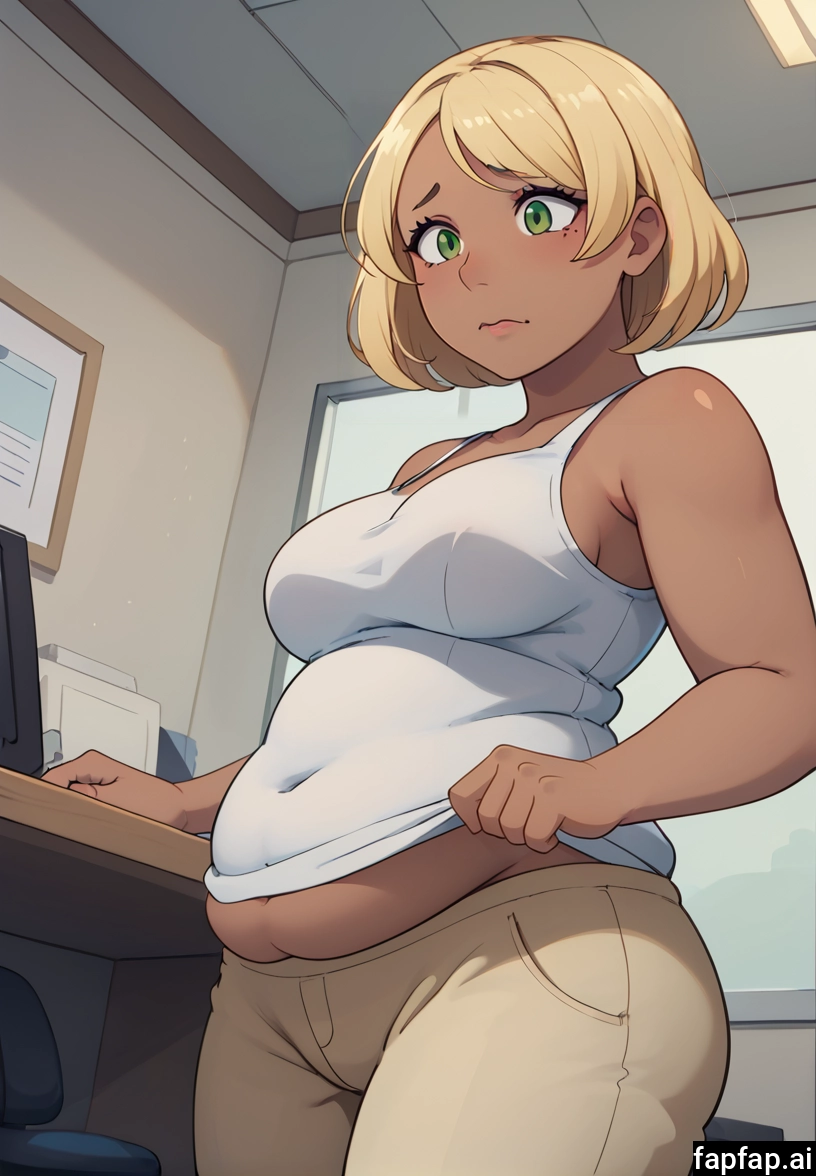 1girl, blonde hair, breasts, solo, green eyes, short hair · Yamete.gg