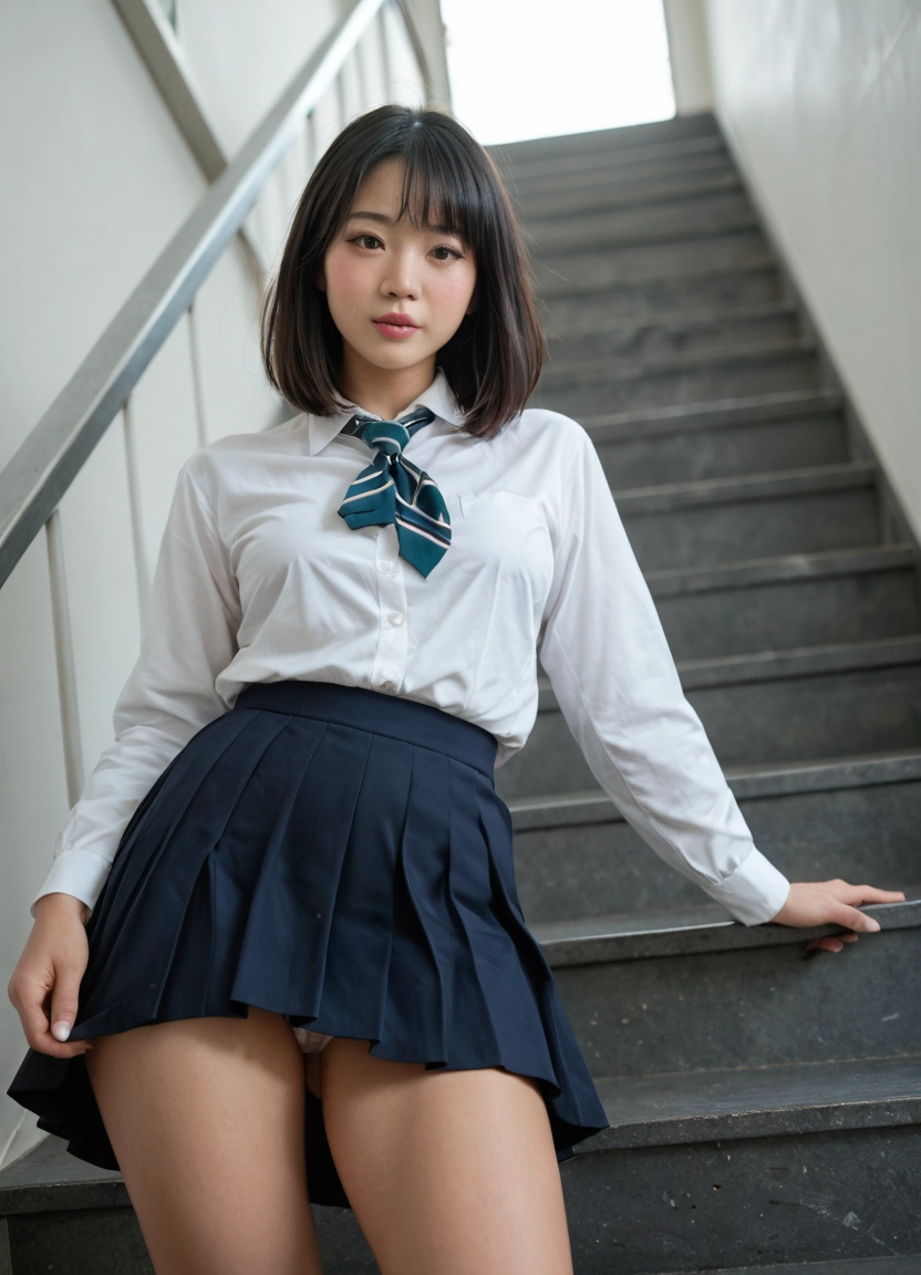 1girl, solo, underwear, panties, skirt, photo (medium) · Yamete.gg