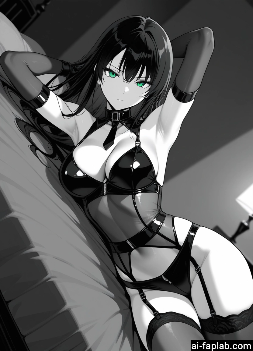 1girl, breasts, solo, armpits, thighhighs, long hair · Yamete.gg