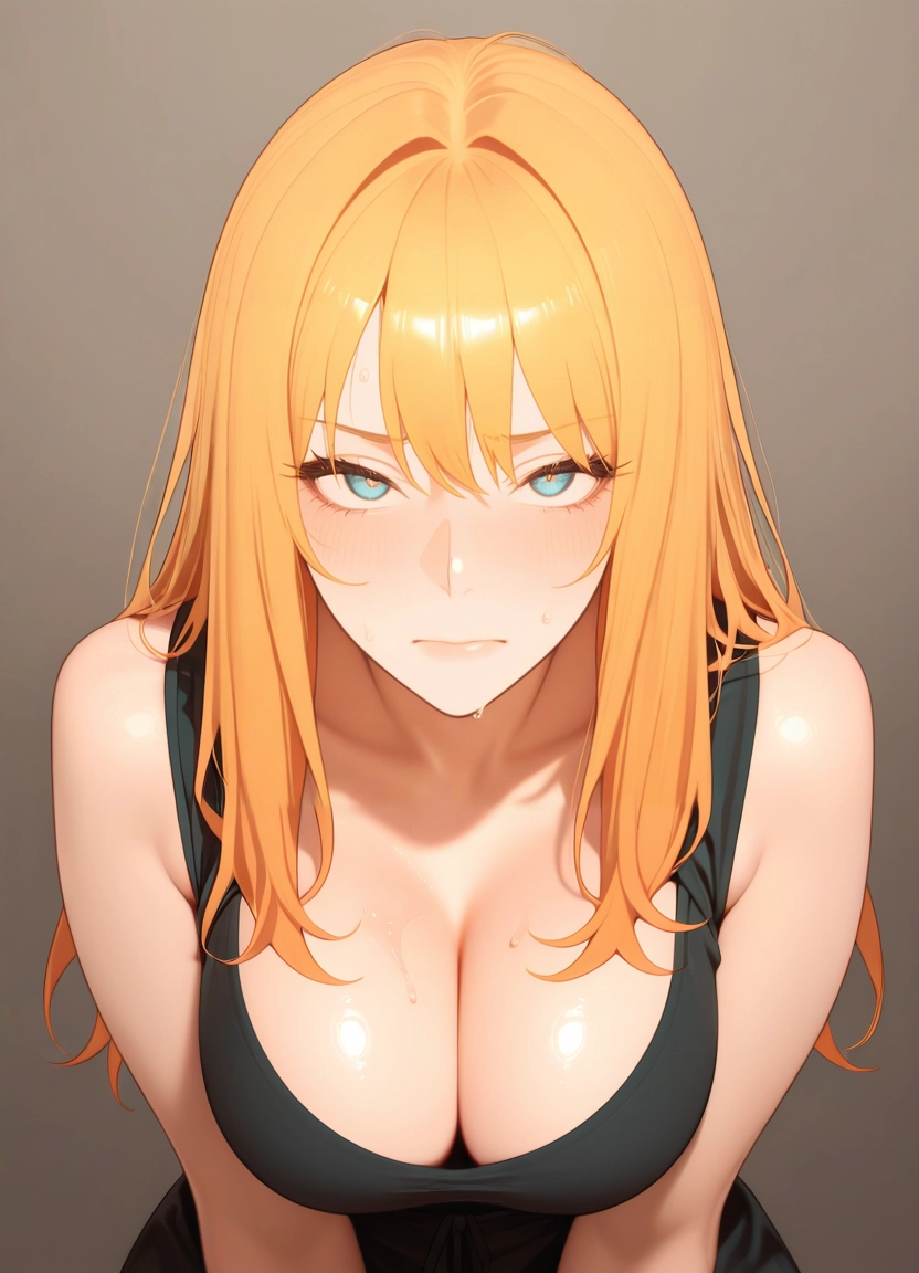 1girl, breasts, solo, cleavage, looking at viewer, long hair · Yamete.gg