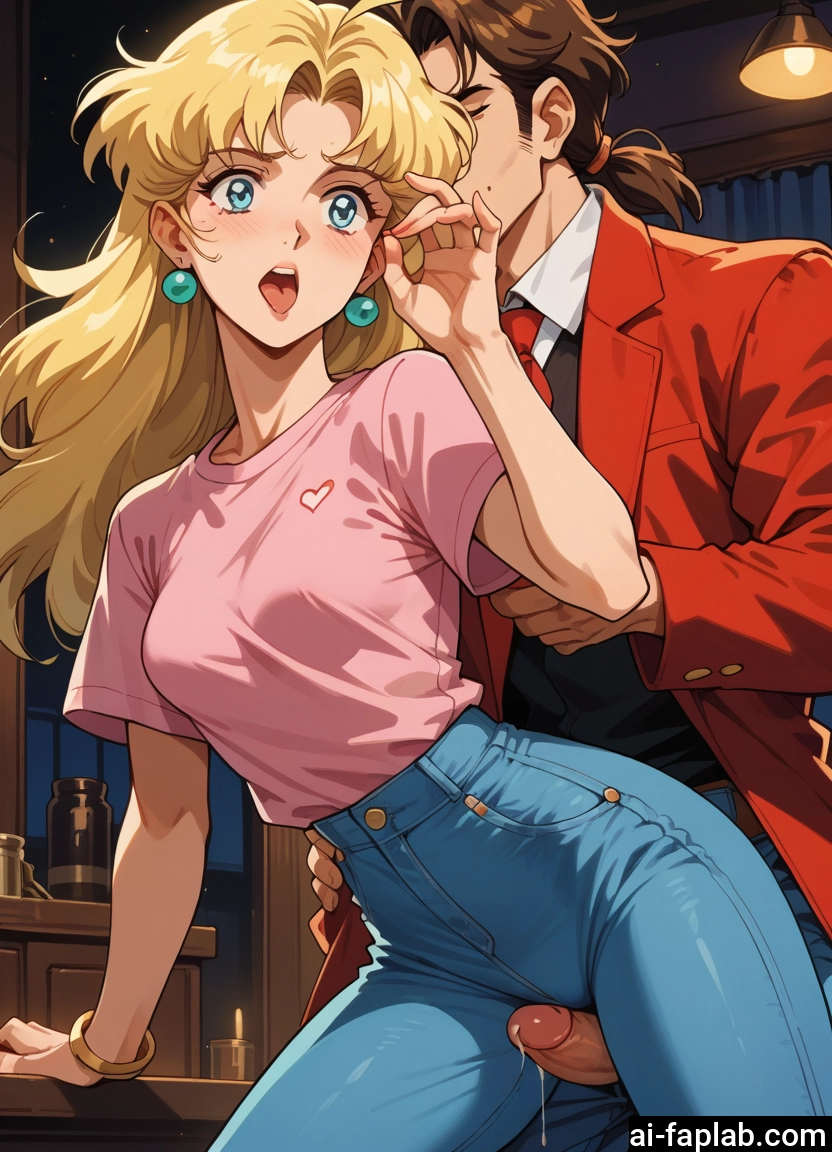 1girl, 1boy, blonde hair, penis, jewelry, hetero · Yamete.gg