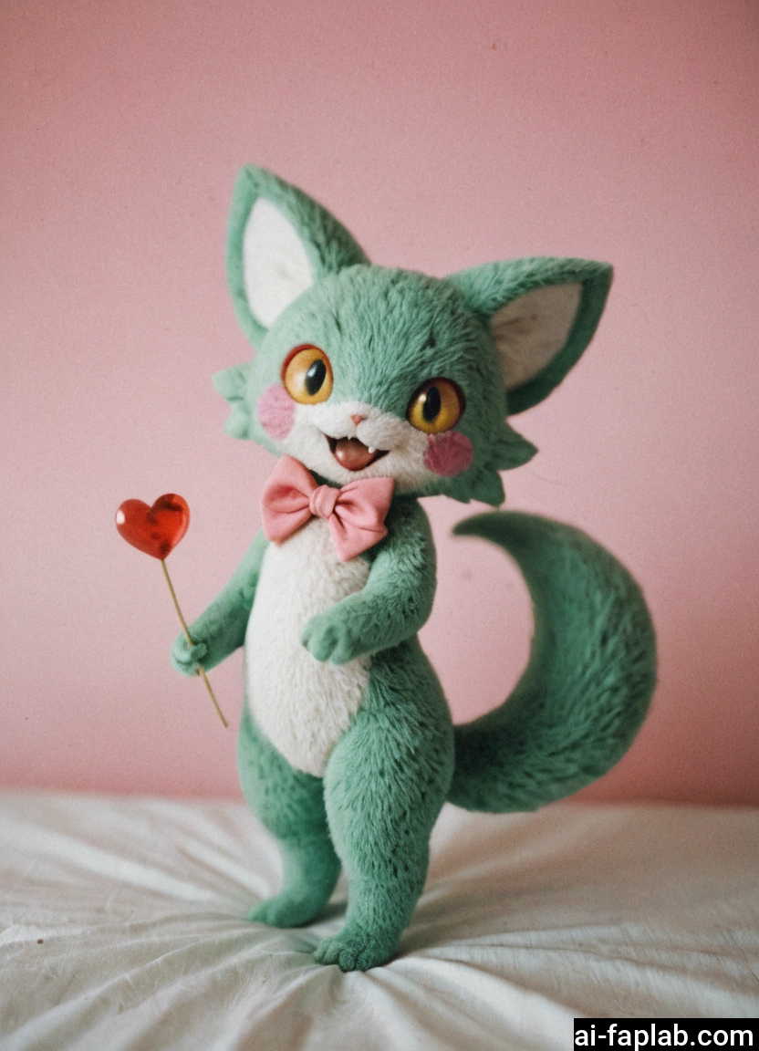 no humans, solo, photo (medium), bow, heart, fangs · Yamete.gg