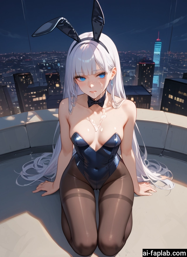 1girl, animal ears, pantyhose, breasts, long hair, rabbit ears · Yamete.gg