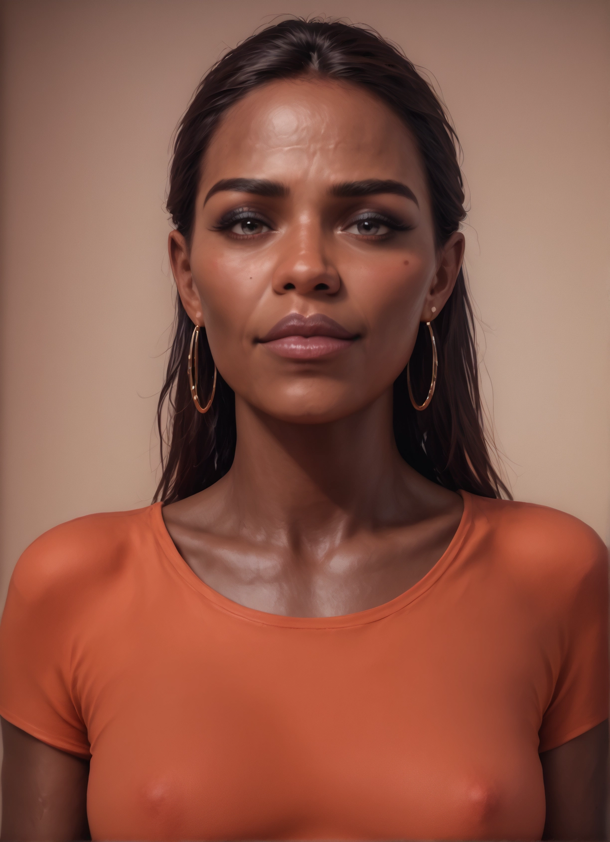 1girl, solo, jewelry, earrings, hoop earrings, looking at viewer · Yamete.gg