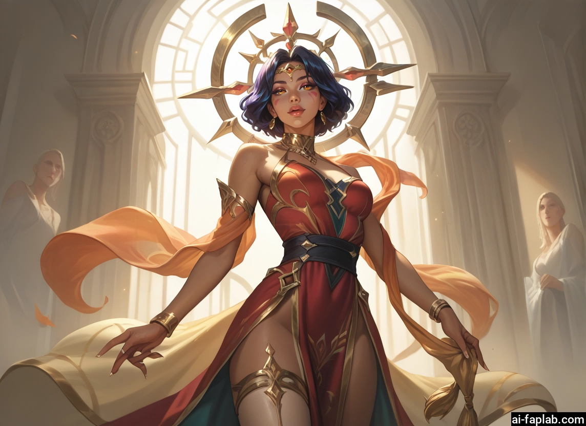 jewelry, breasts, earrings, dress, bracelet, short hair · Yamete.gg