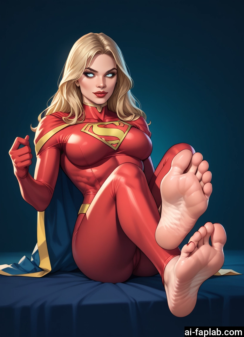 1girl, feet, blonde hair, soles, toes, solo