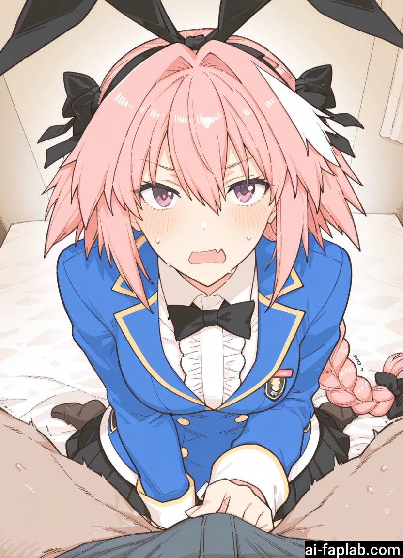 yaoi, pink hair, multiple boys, male focus, braid, 2boys