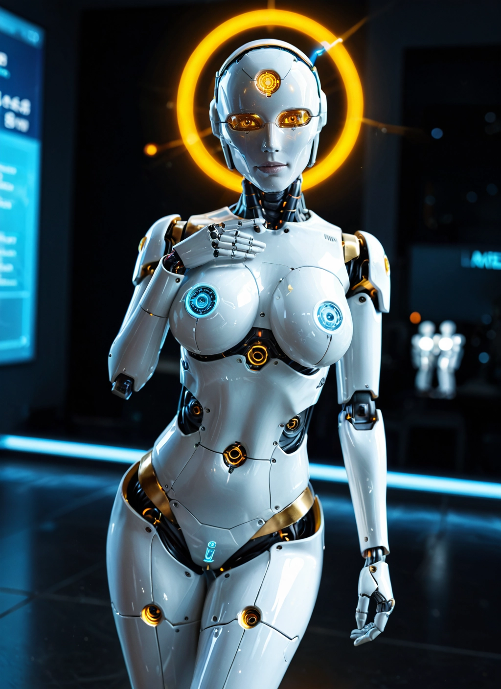 1girl, breasts, solo, robot joints, humanoid robot, robot · Yamete.gg