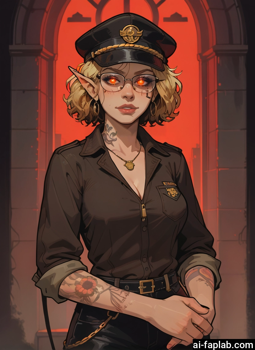1girl, pointy ears, breasts, blonde hair, jewelry, solo · Yamete.gg