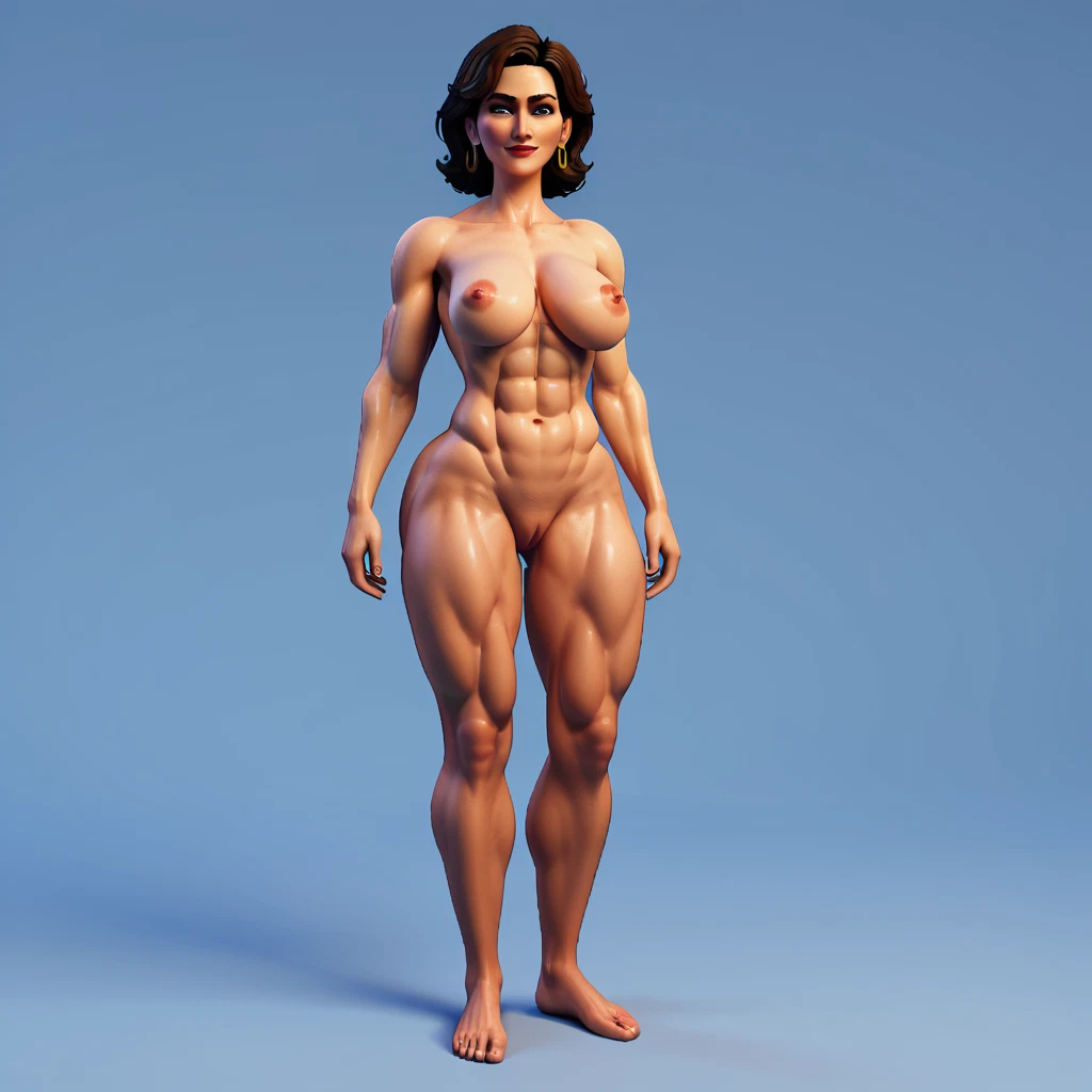 1girl, breasts, solo, nipples, nude, earrings · Yamete.gg