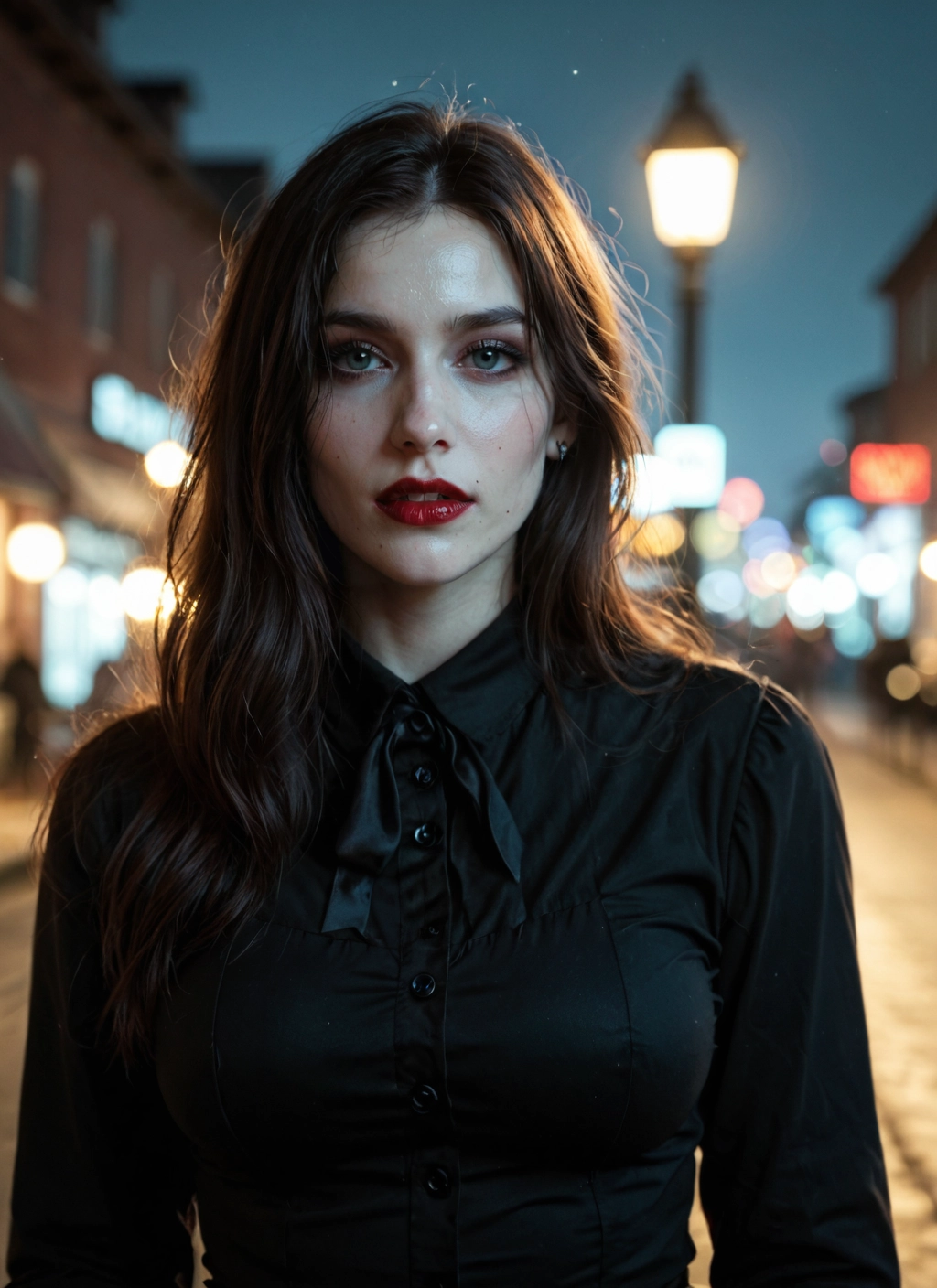 1girl, solo, jewelry, long hair, earrings, freckles · Yamete.gg