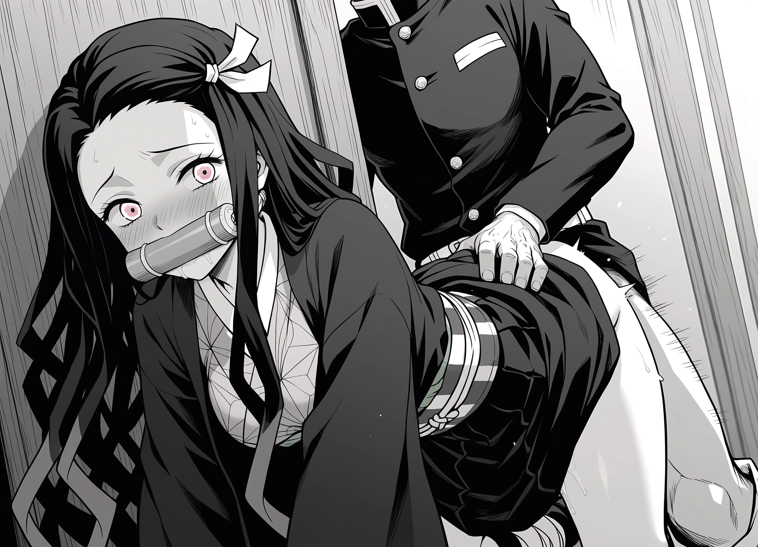 1girl, 1boy, sex, hetero, long hair, japanese clothes · Yamete.gg