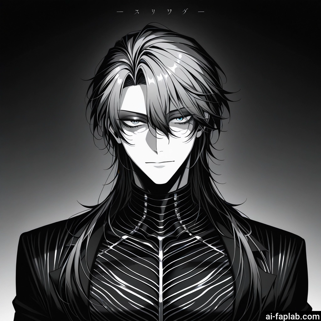 1boy, male focus, solo, long hair, blue eyes, looking at viewer · Yamete.gg