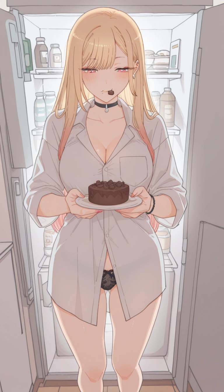 1girl, kitagawa marin, underwear, breasts, panties, blonde hair