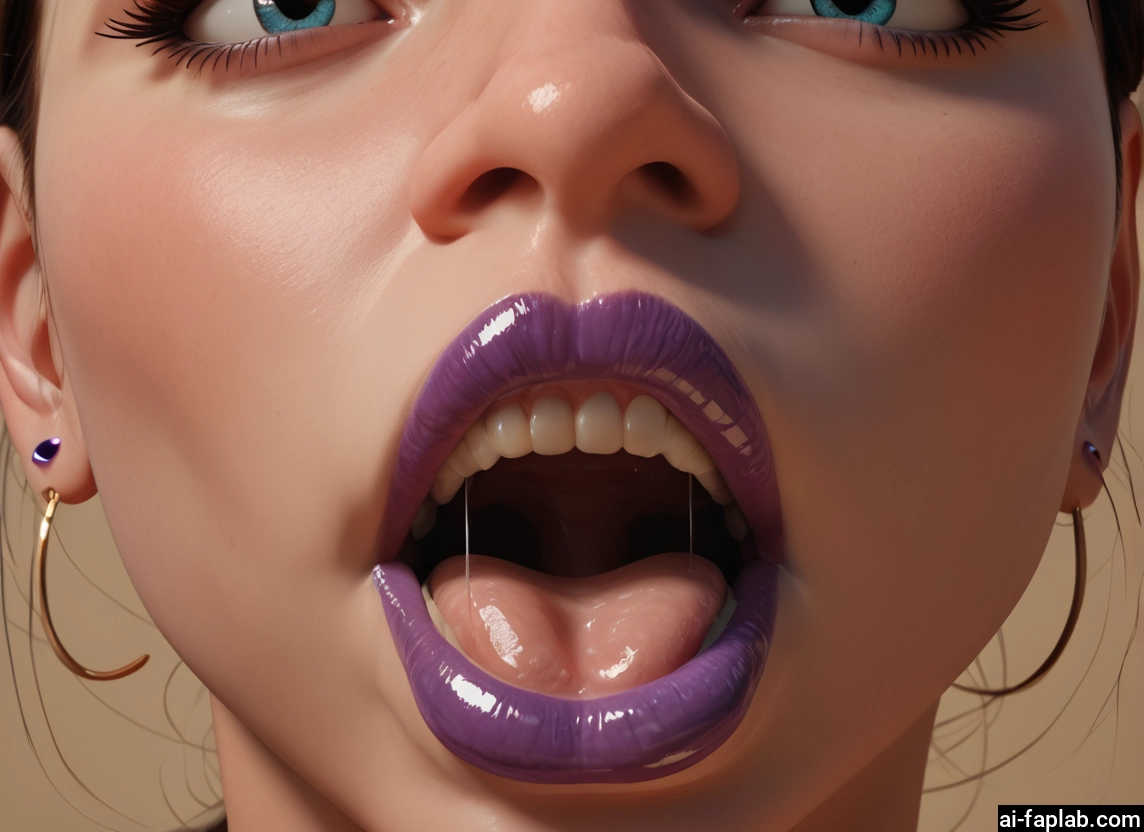 1girl, solo, jewelry, earrings, open mouth, close-up · Yamete.gg