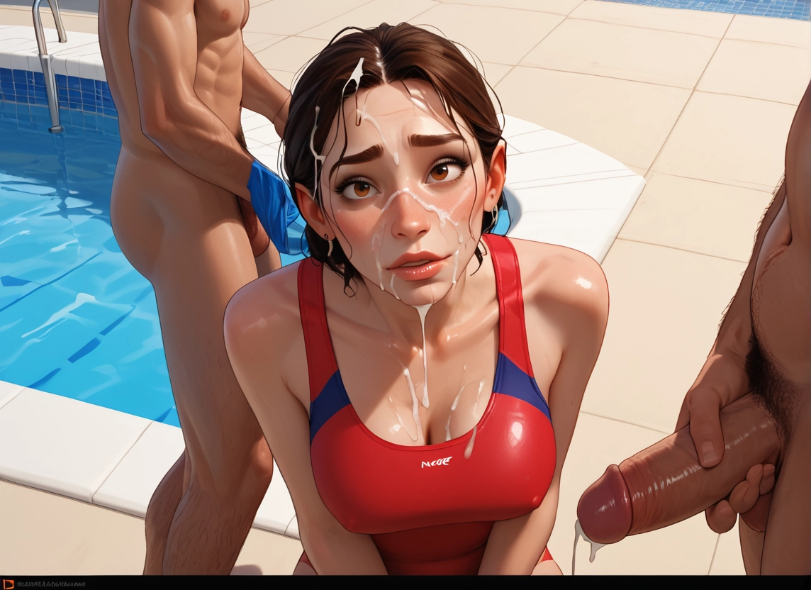 penis, breasts, cum, 1girl, facial, hetero · Yamete.gg