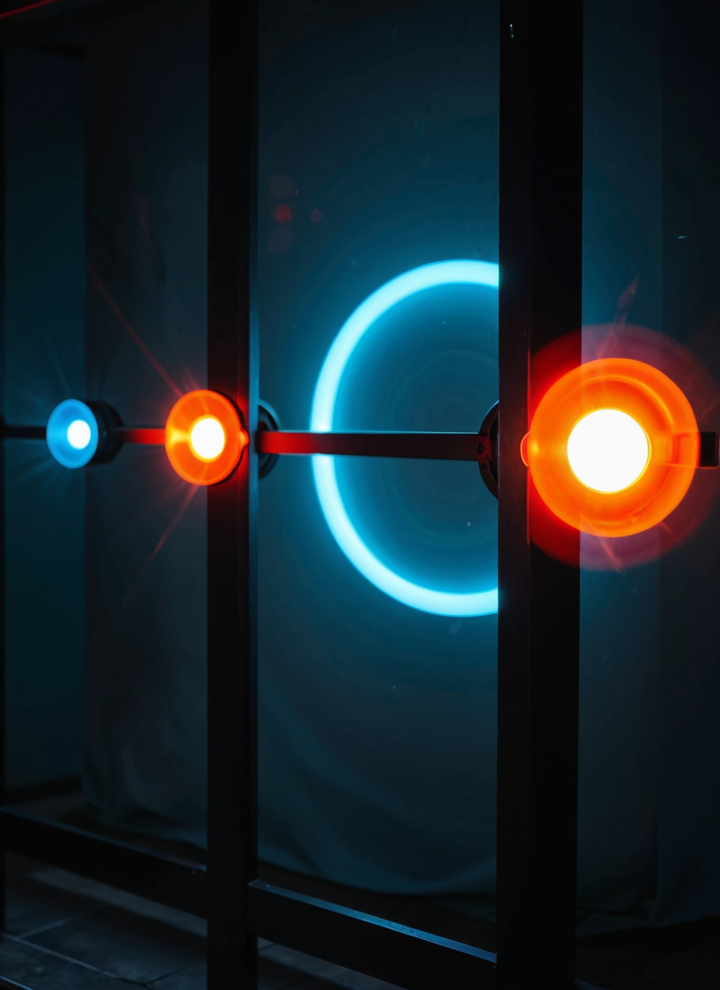 no humans, window, tile floor, energy ball, indoors, lens flare · Yamete.gg