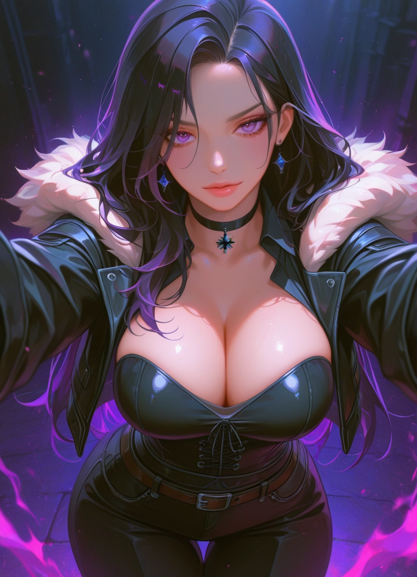 1girl, breasts, cleavage, large breasts, solo, looking at viewer · Yamete.gg