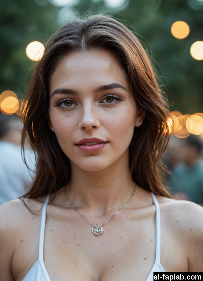 1girl, solo, jewelry, necklace, brown hair, brown eyes · Yamete.gg