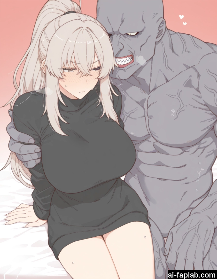 1girl, 1boy, breasts, blush, ponytail, long hair · Yamete.gg