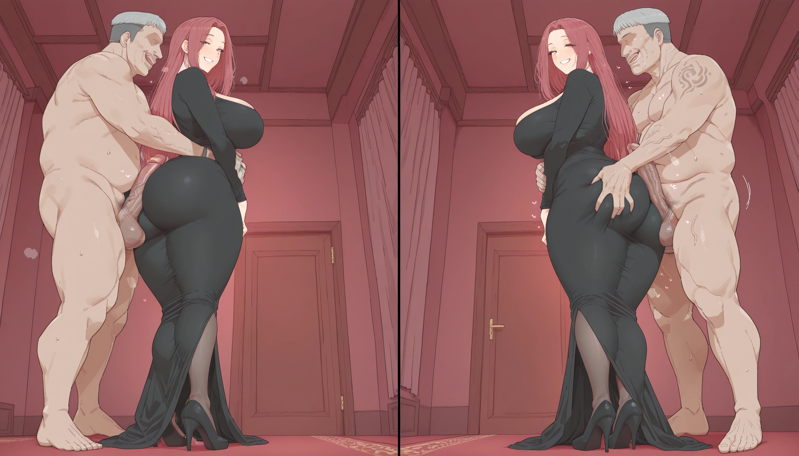 1girl, breasts, penis, hetero, dress, 1boy · Yamete.gg