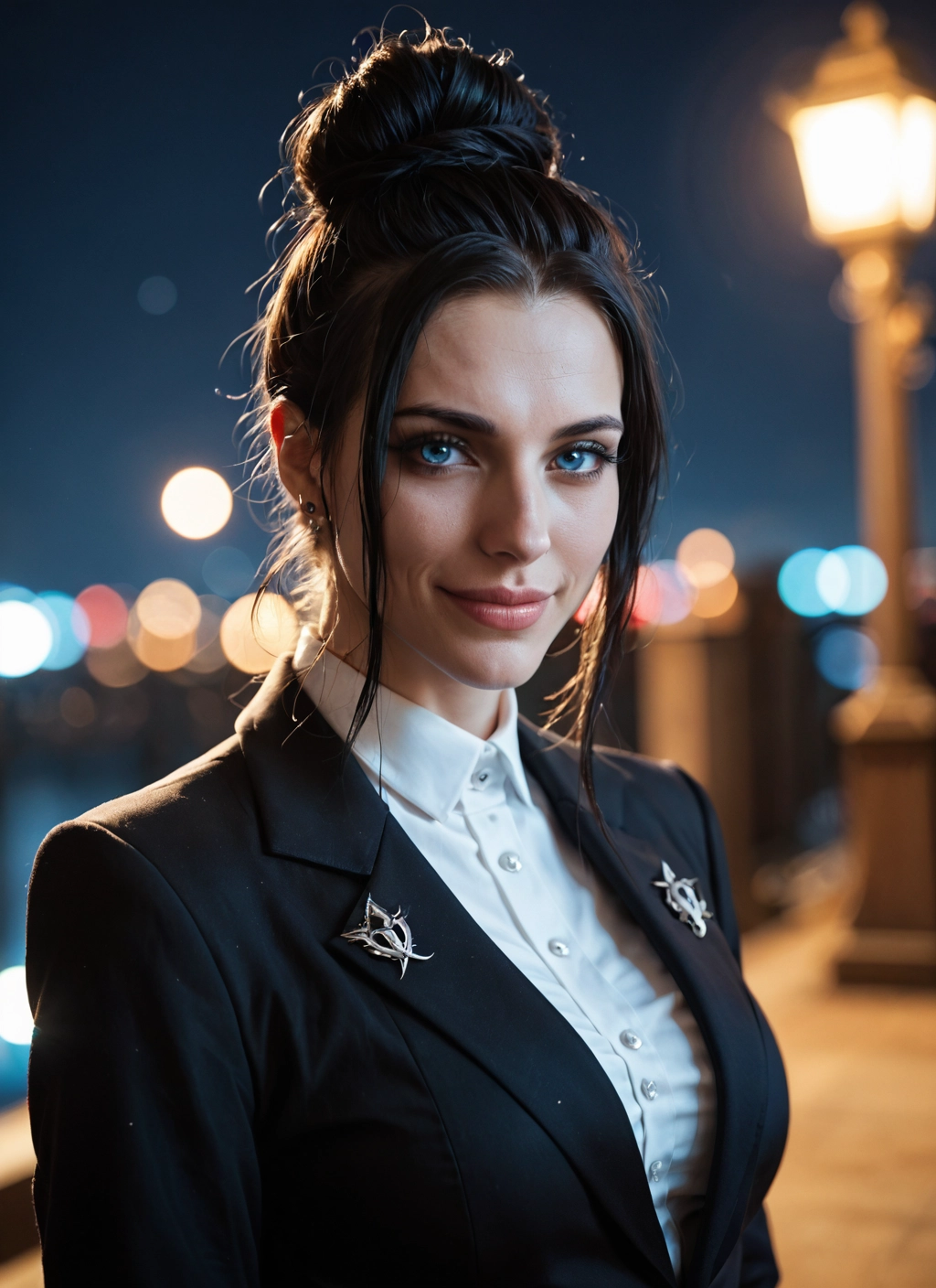 1girl, solo, jewelry, earrings, blue eyes, looking at viewer · Yamete.gg