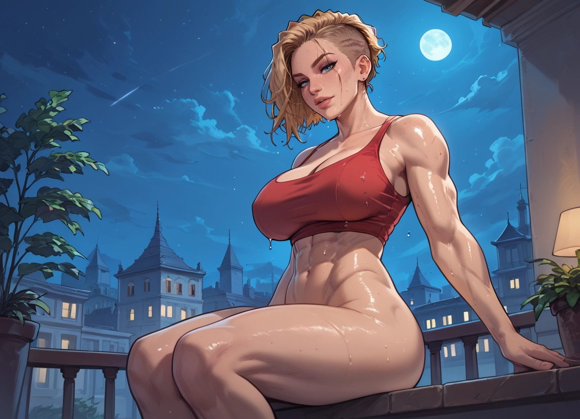 1girl, muscular female, breasts, muscular, abs, solo · Yamete.gg