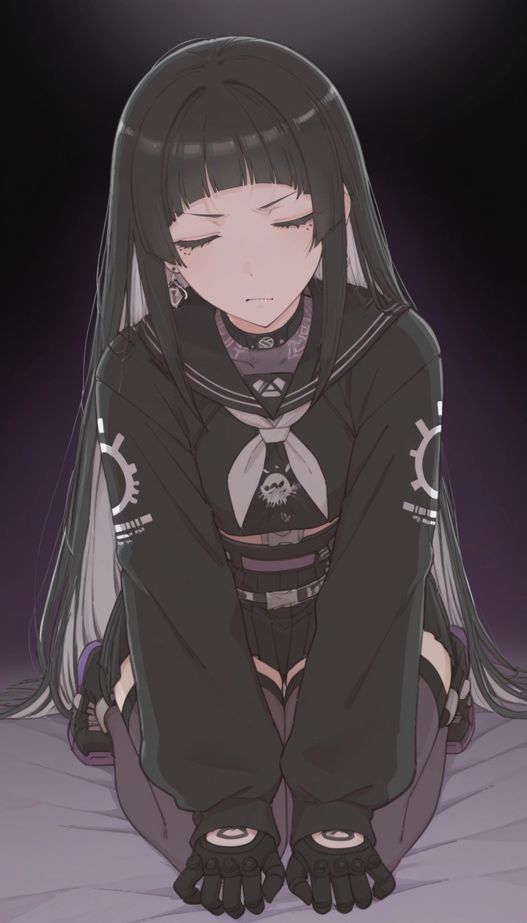 1girl, long hair, gloves, solo, thighhighs, jewelry · Yamete.gg