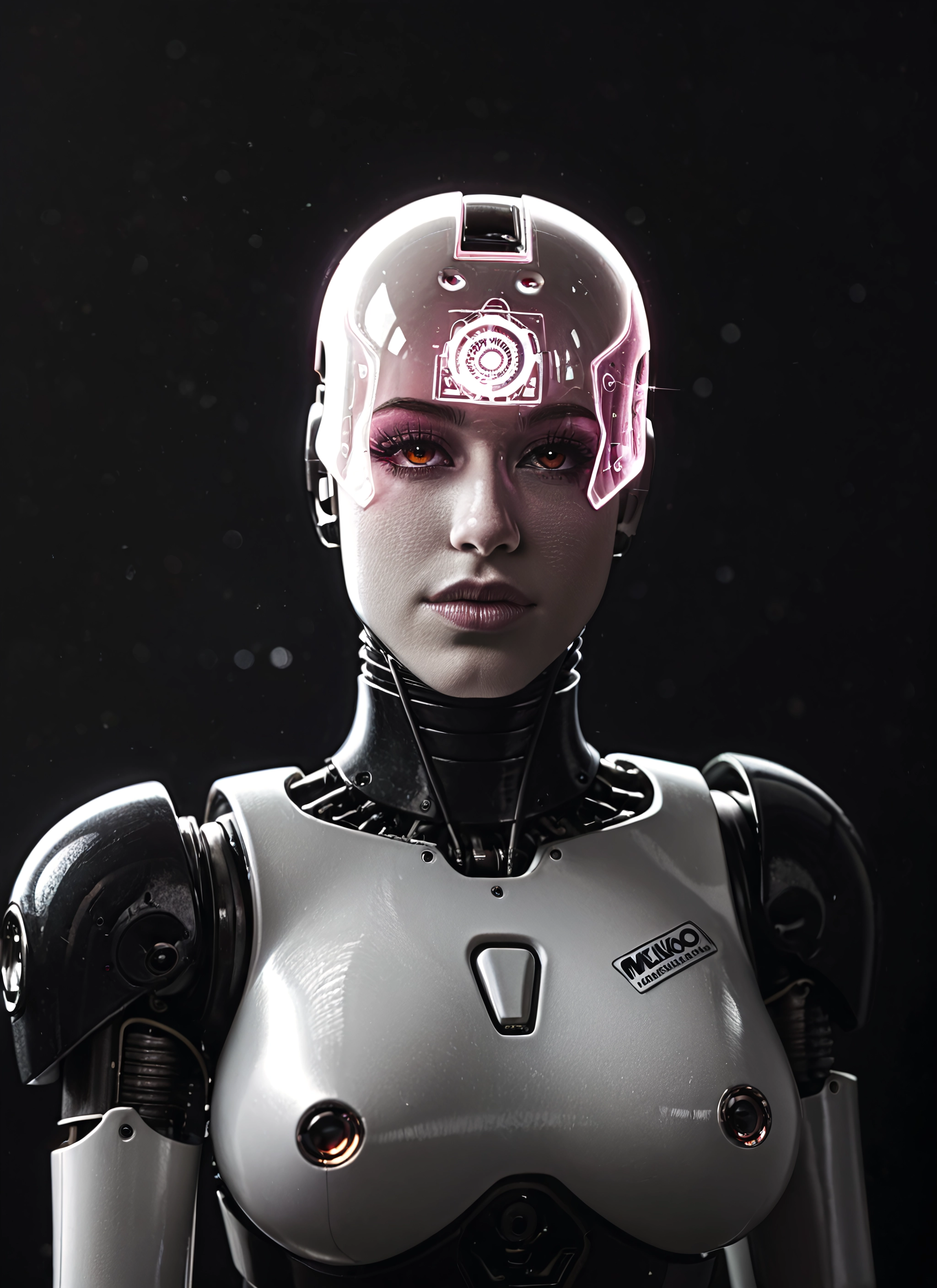 1girl, solo, looking at viewer, upper body, breasts, science fiction · Yamete.gg
