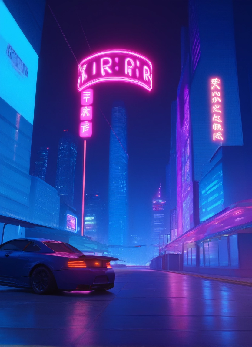 car, motor vehicle, ground vehicle, night, no humans, scenery · Yamete.gg