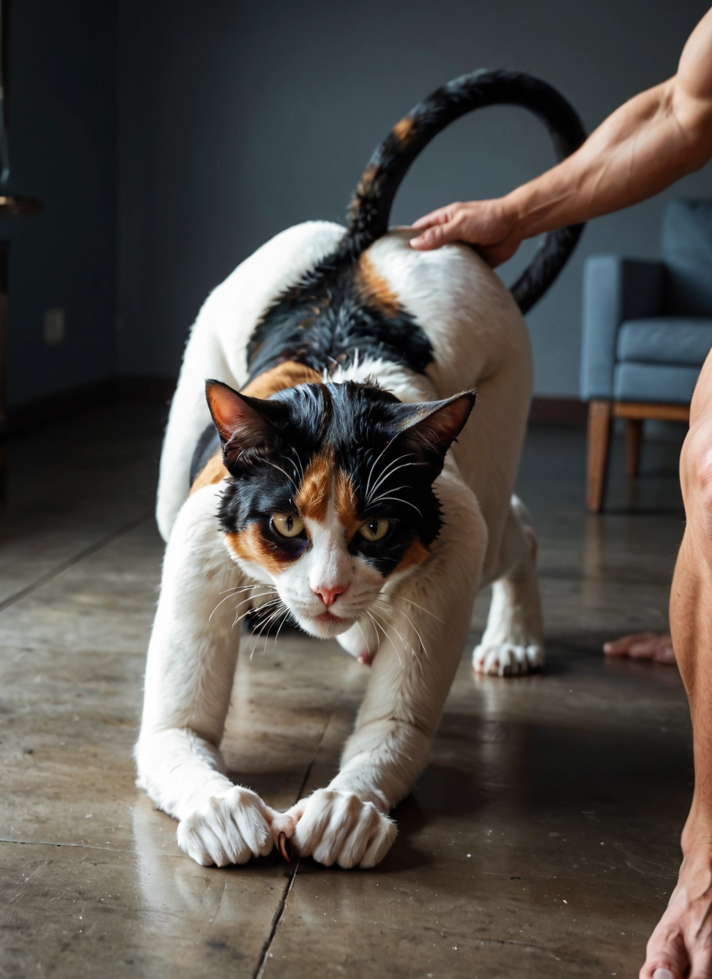 furry, cat, nipples, 1boy, whiskers, nude · Yamete.gg