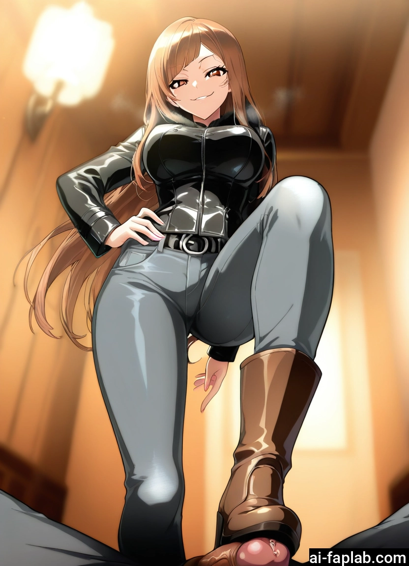 1girl, penis, breasts, long hair, 1boy, boots · Yamete.gg