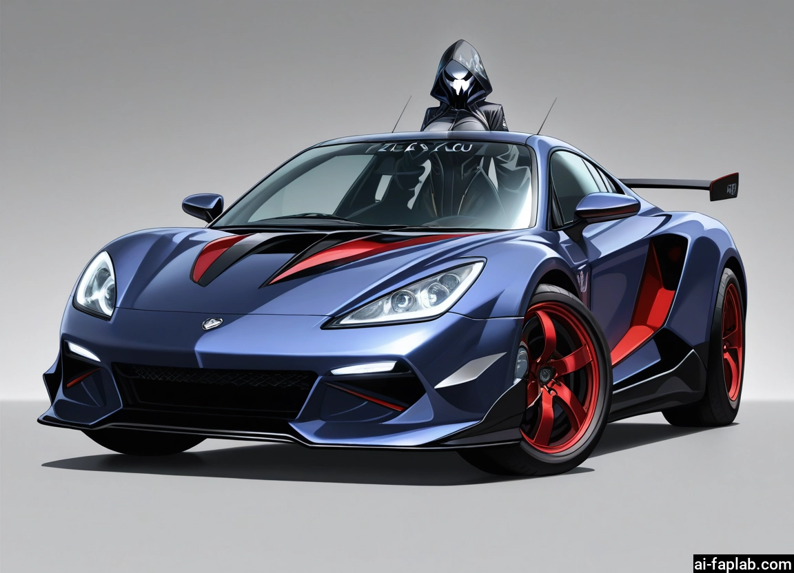 ground vehicle, motor vehicle, car, hood, vehicle focus, 1girl · Yamete.gg