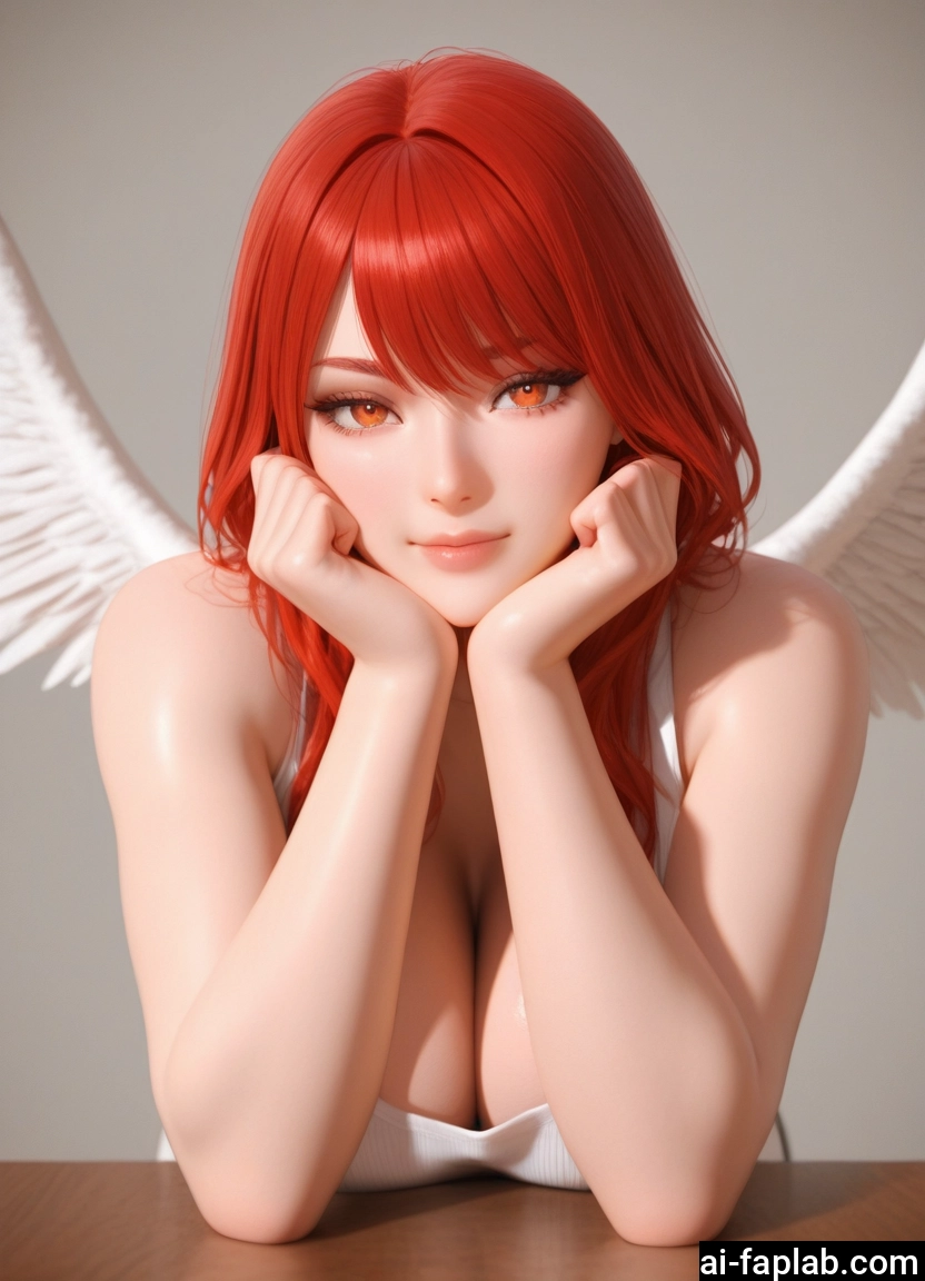 1girl, breasts, wings, cleavage, solo, looking at viewer · Yamete.gg