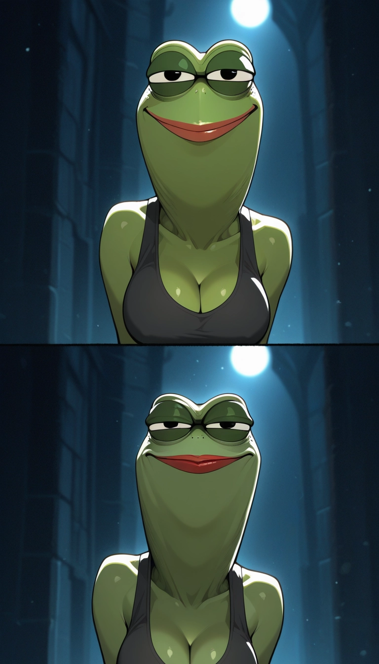 breasts, genderswap (mtf), 1girl, night, cleavage, genderswap · Yamete.gg