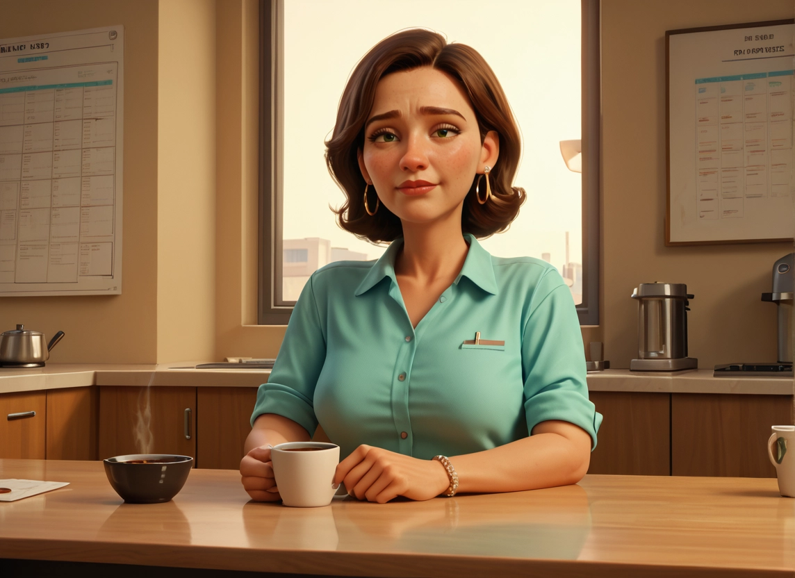 1girl, solo, jewelry, brown hair, cup, earrings · Yamete.gg