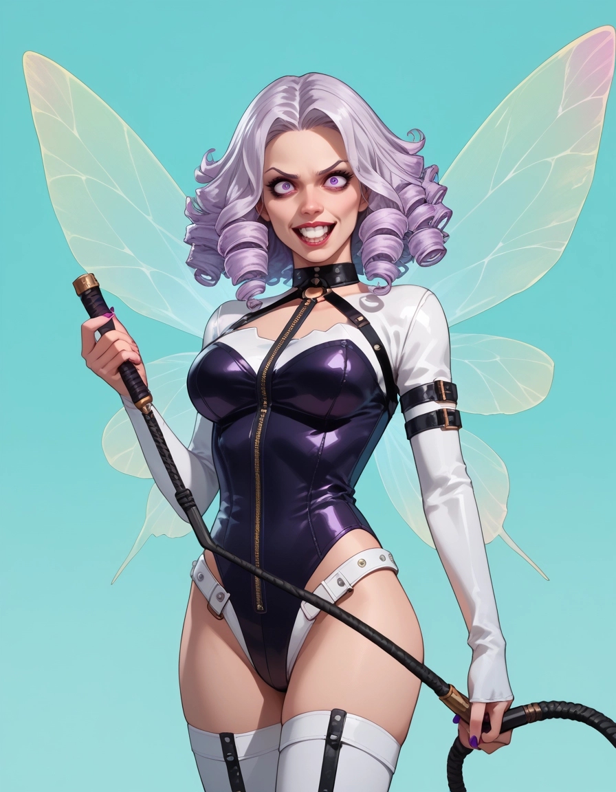 1girl, solo, leotard, wings, thighhighs, breasts · Yamete.gg