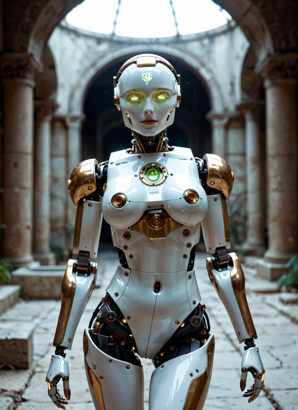 1girl, solo, breasts, glowing, looking at viewer, glowing eyes · Yamete.gg