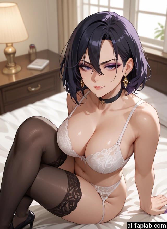 breasts, 1girl, underwear, thighhighs, bra, jewelry · Yamete.gg