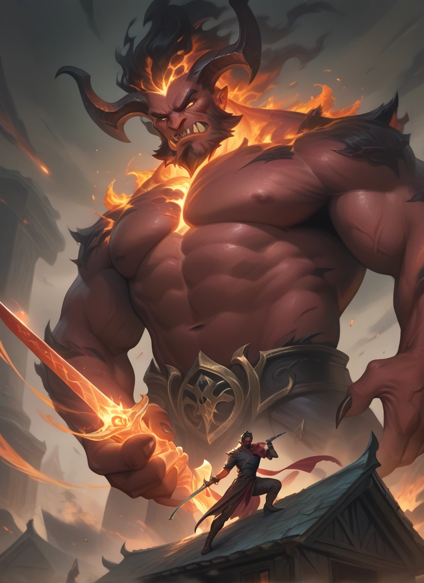 bara, muscular, muscular male, pectorals, weapon, large pectorals · Yamete.gg